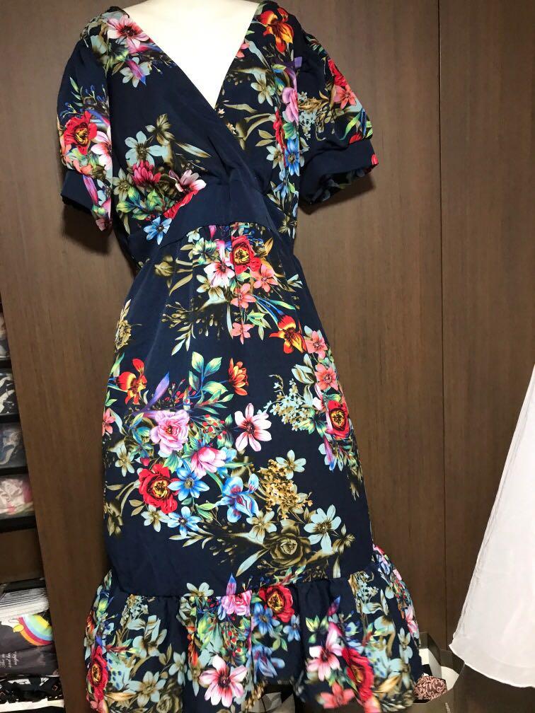 maxi floral kimono