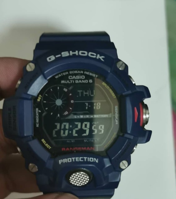 G shock rangeman navy blue hotsell