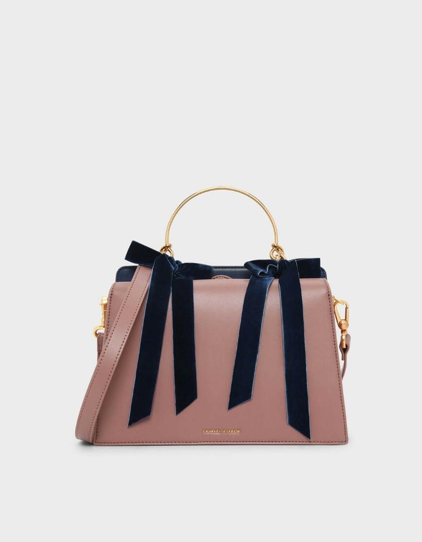 Charles and keith ribbon bag