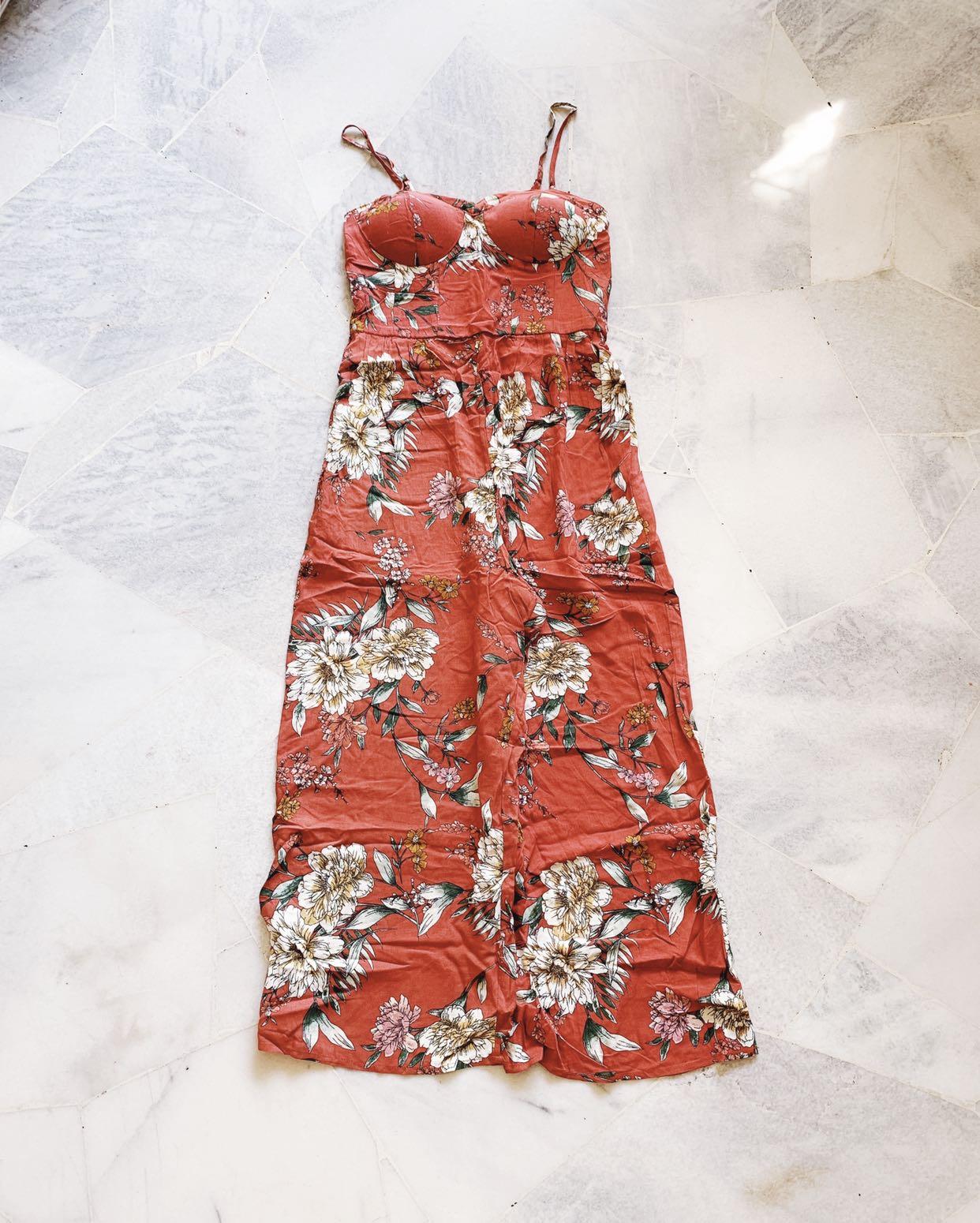 dark red jumpsuit romper