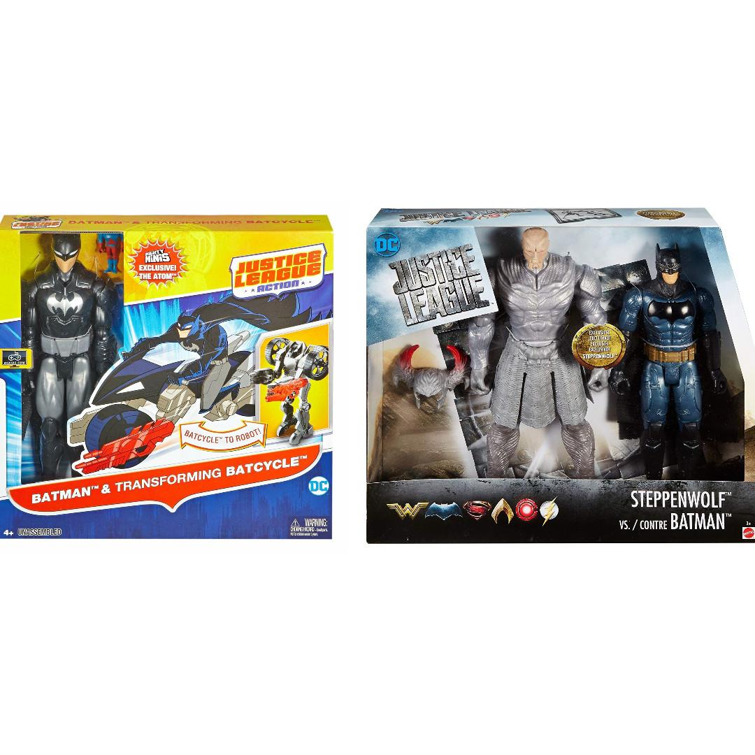 DC Mattel Justice League Action Batman Steppenwolf Bat Man Batcycle