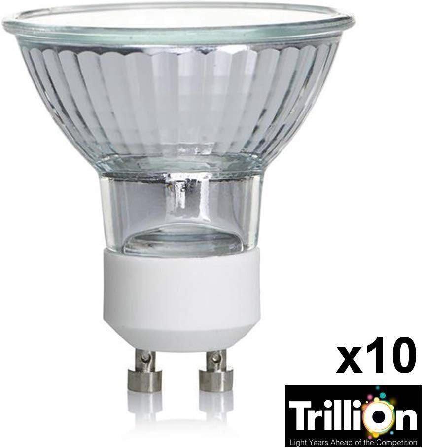 10 Pack Bulb 50W 120v GU10 Front Glass Halogen Light Bulb Home & Garden