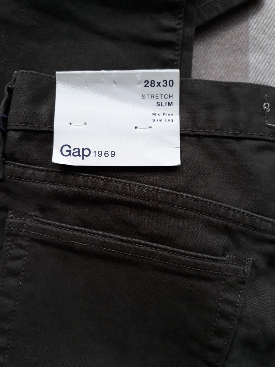 gap black pants mens