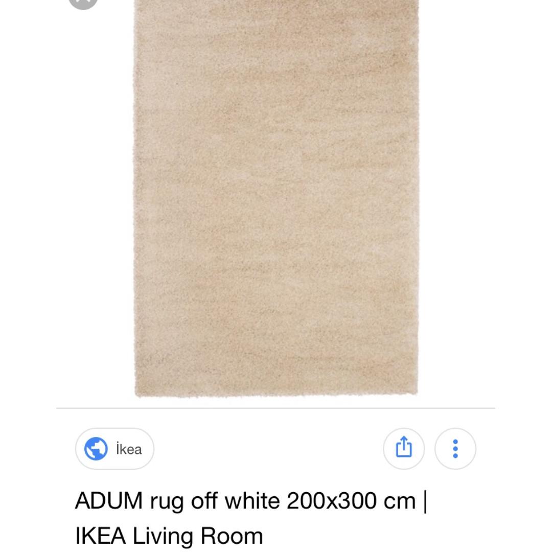 Ikea Adum rug 200 x 300cm, Furniture & Home Living, Home Decor, Carpets