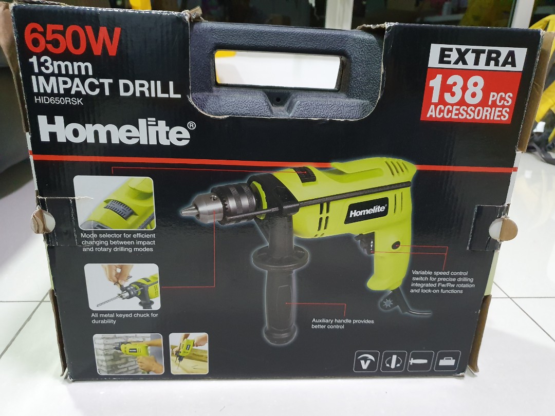 Impact Drill, Furniture & Home Living, Home Improvement & Organisation