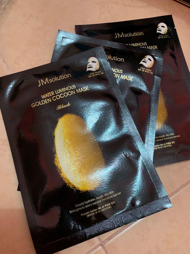 JM Solution Water Luminous GOLDEN COCOON MASK Black, Beauty & Personal ...