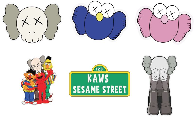 23pcs Kaws Sesame Street 27pcs Anpanman European And American Cartoon Tide  Brand Personality Luggage Stickers - Buy Kaws Sticker,Sesame Street