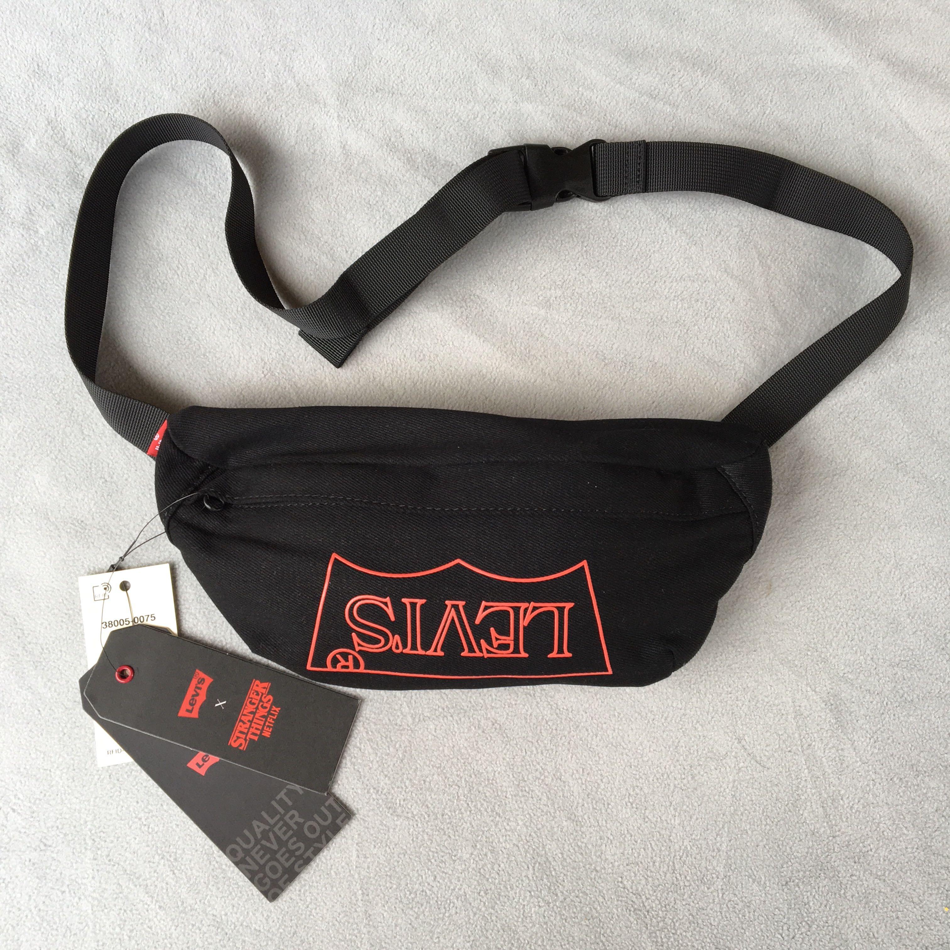 Levis X stranger things fanny pack, Men's Fashion, Bags, Sling Bags on  Carousell