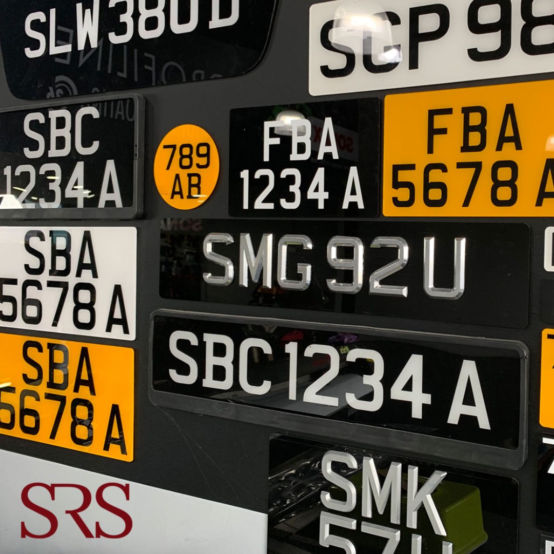 LTA Compliant Number Plate (3D Plastic/Metal Acrylic), Car Accessories