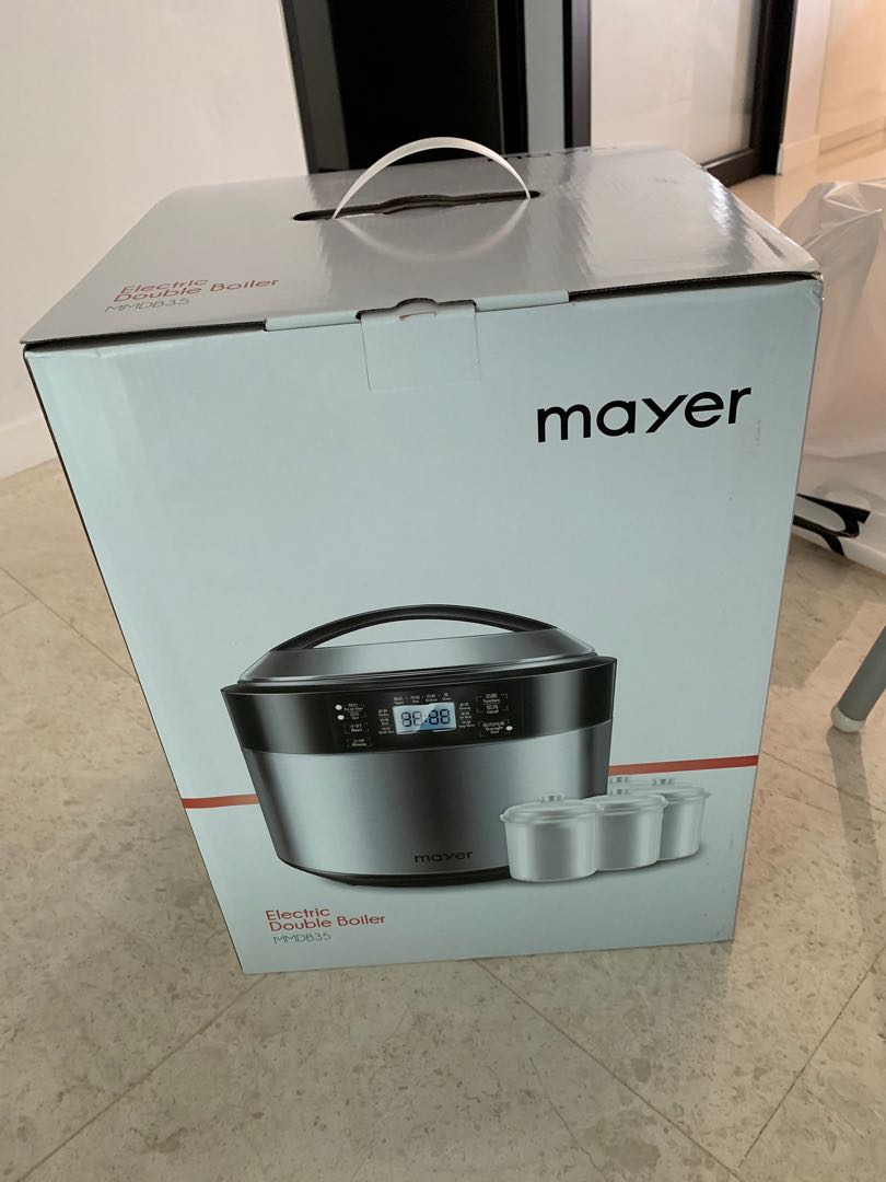 Mayer MMDB35 Electric Double Boiler with Ceramic Pot, TV & Home