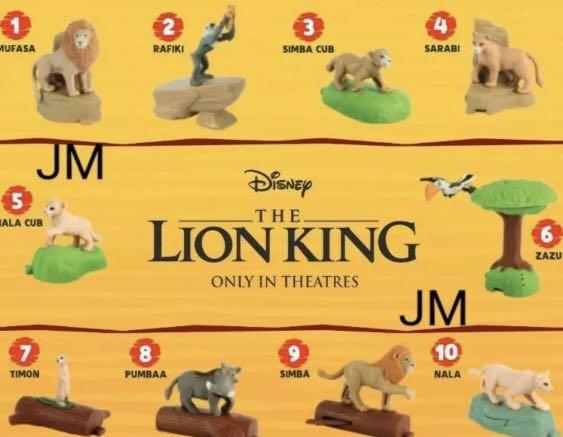 Lion king shop happy meal toys