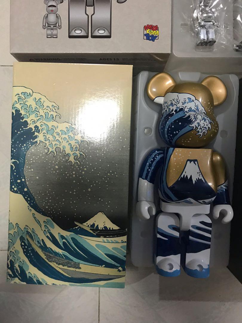 Medicom富士山葛飾北斎筆冨嶽三十六景神奈川沖浪裏bearbrick400%, 興趣