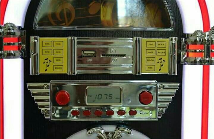 Mini Retro Jukebox Bluetooth CD Player USB SD Card Speaker, Audio ...
