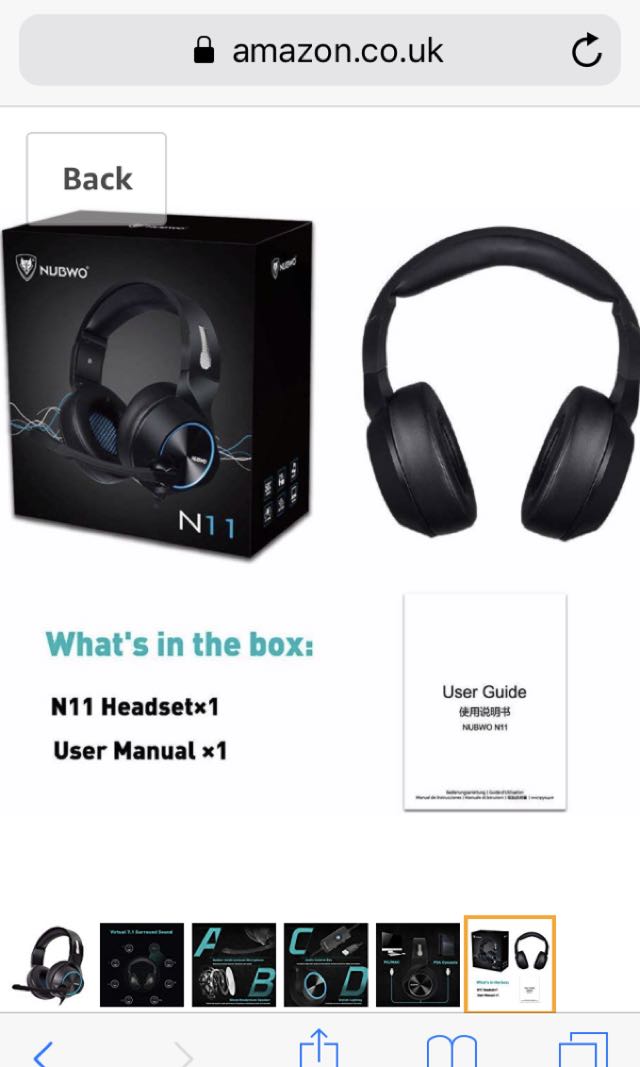 Nubwo N11 Gaming Headset Electronics Others On Carousell