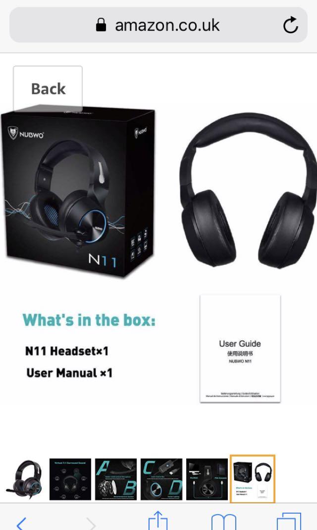 Nubwo best sale headset n11