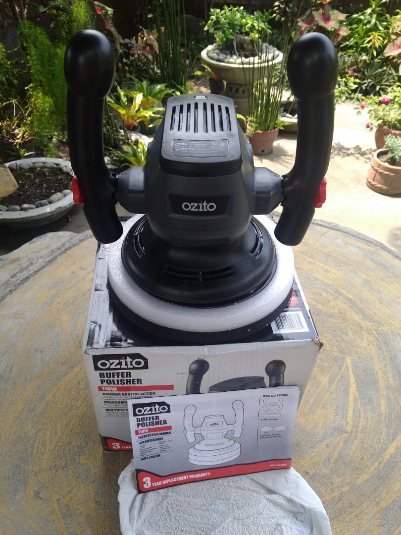 Ozito 110W buffer / Polisher with complete accessories, Furniture