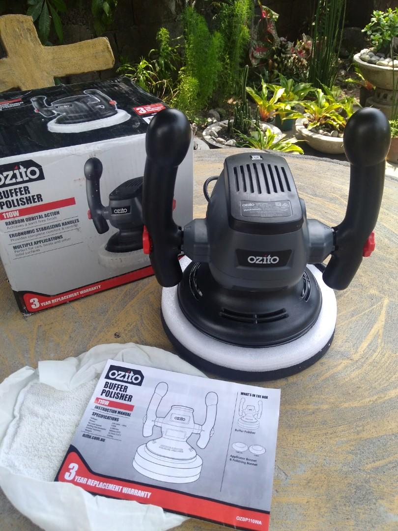 Ozito 110W buffer / Polisher with complete accessories, Furniture