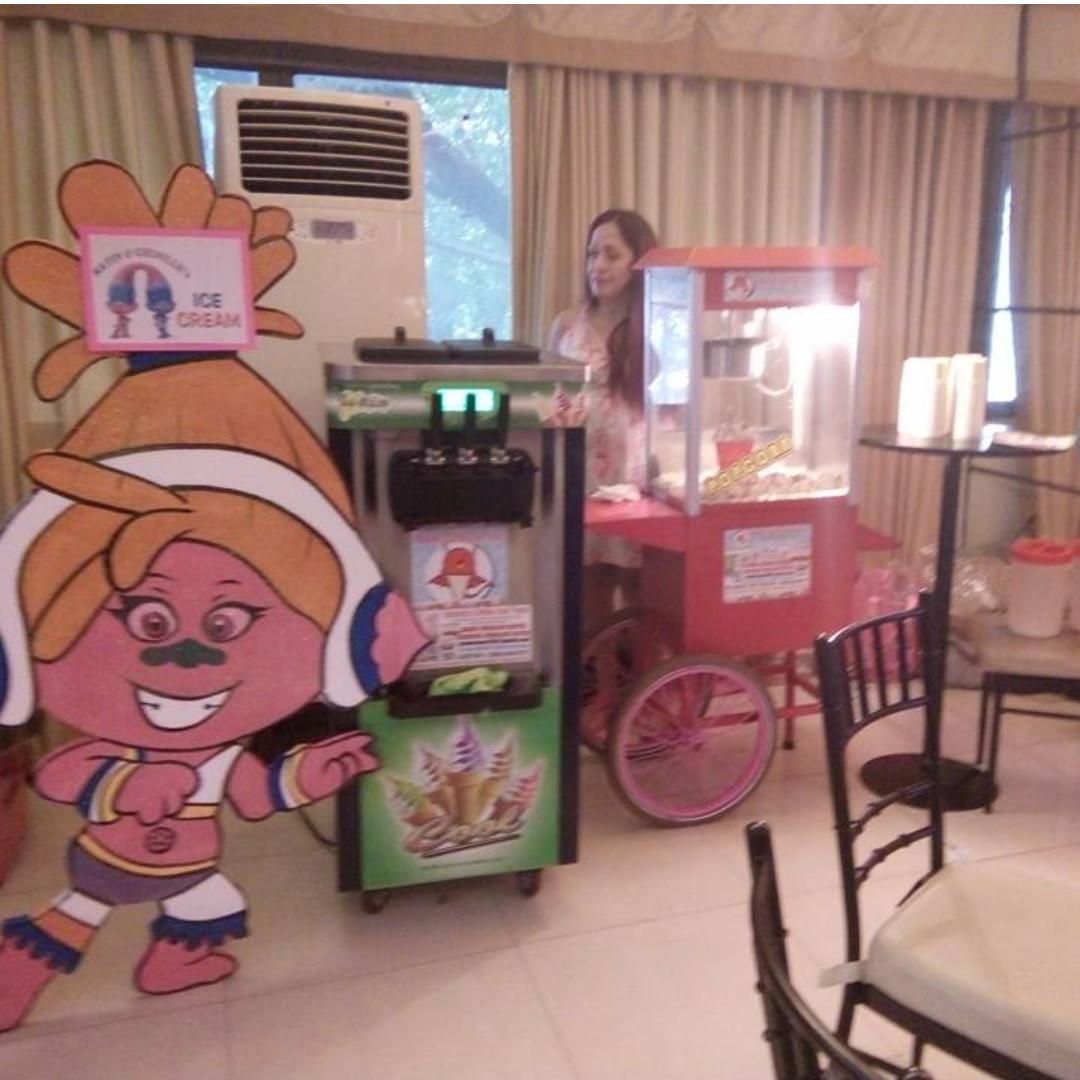 PARTY & EVENT FOOD CARTS FOR RENT ICE CREAM, HOTDOG, TAHO, POPCORN
