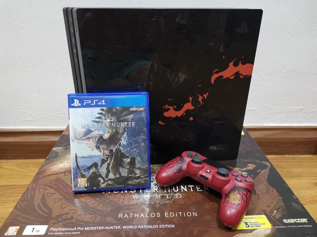 Ps4 Pro Monster Hunter World Edition Video Gaming Video Game Consoles On Carousell