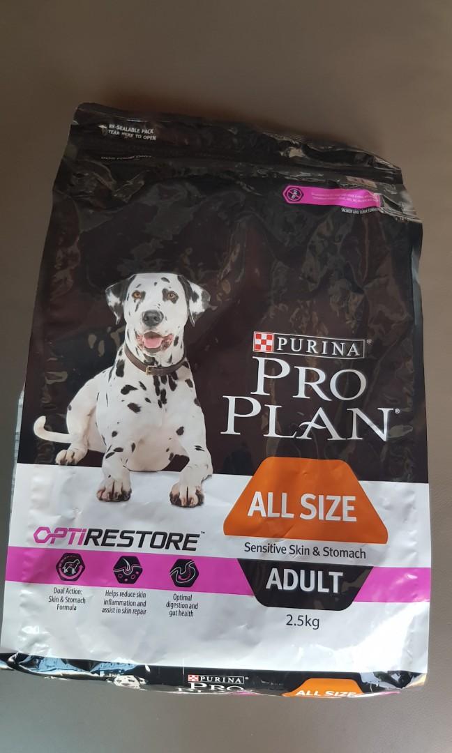 Purina Pro Plan Canine Adult Sensitive Skin Stomach with Optirestore 2.5kg Pet Supplies Pet Food on Carousell