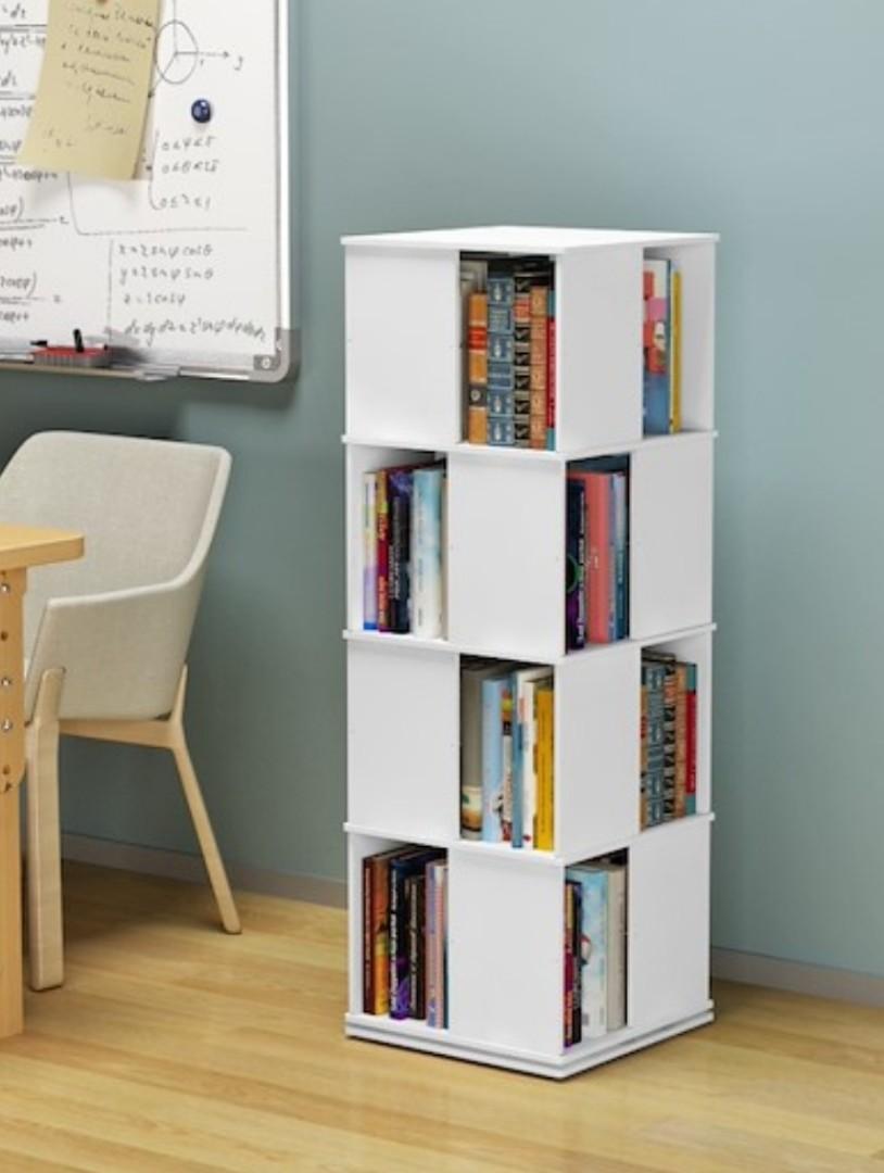 Rotatable Bookshelf Multi Layer Bookshelf Space Saving