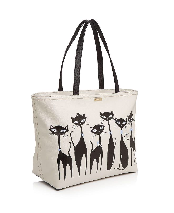Kate spade cat tote bag store