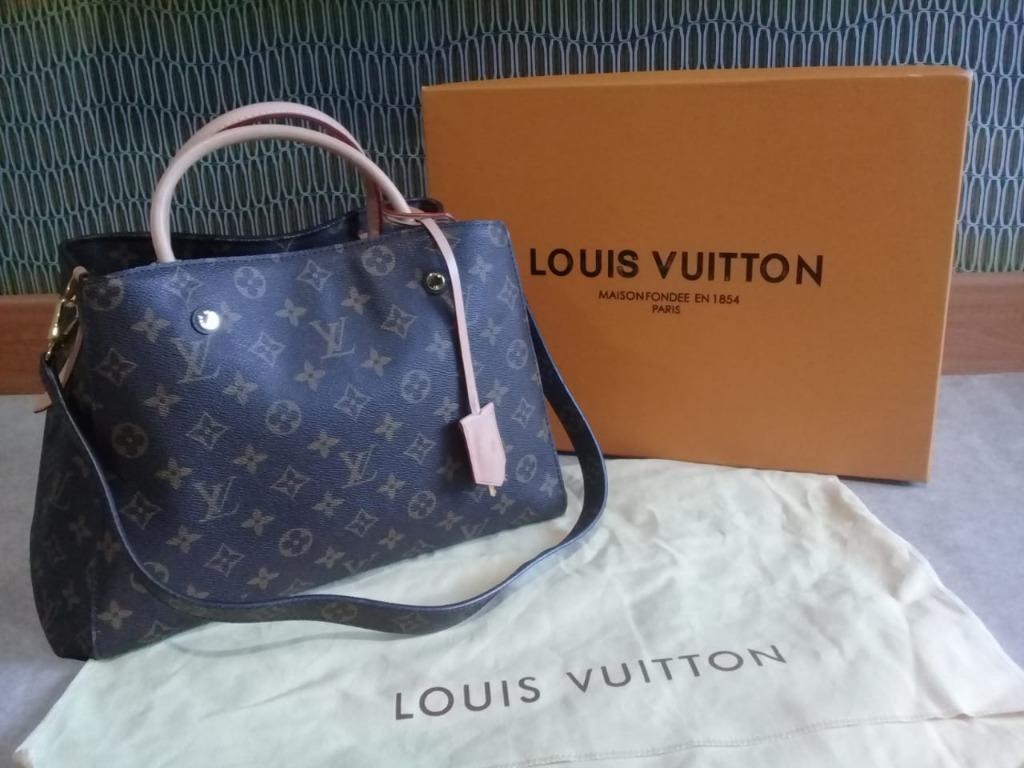 Second Hand Bag Tas Branded Louis Vuitton Montaigne Mm Authentic