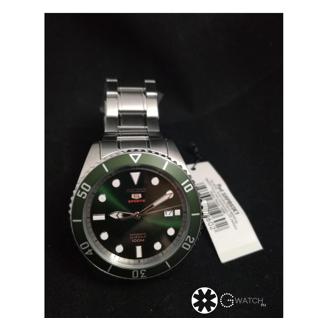 SEIKO SRPB93 Green Dial Sunburst AUTOMATIC Brand New (Category: Men's Watches) located in Pasig City. Submitted by kylejarque (Listing ID 240620752, Image 1). Description: .