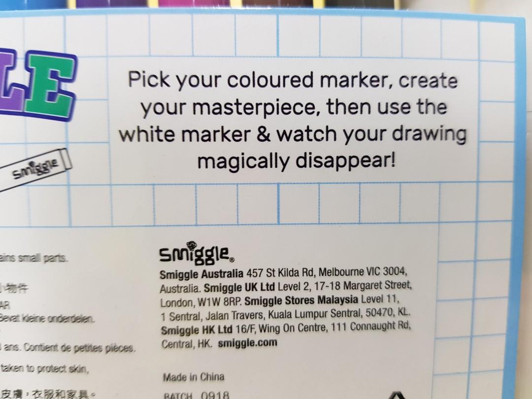 Smiggle Marker Set (Category: Other Stationery & Craft) located in Singapore. Submitted by shalom00 (Listing ID 240679190, Image 3). Description: BN.