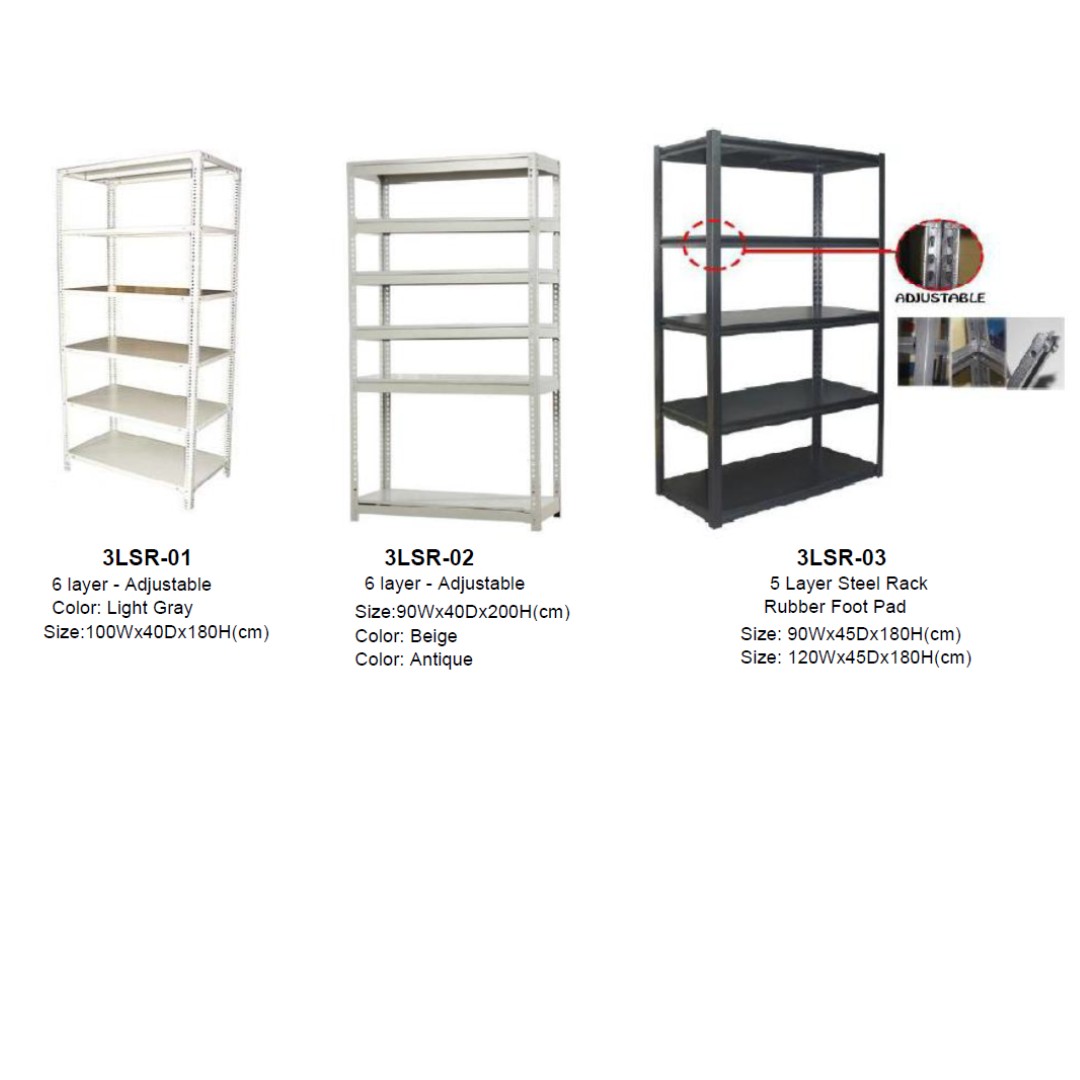 steel rack bookshelves metal rack shelf 3 layer 6 layer, Furniture ...