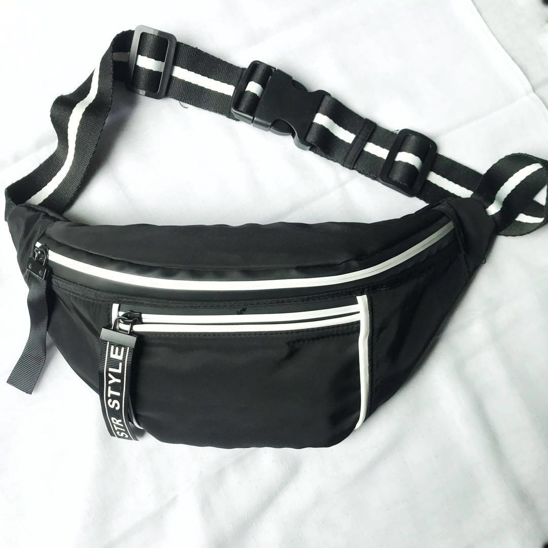 Stradivarius waist bag Fanny pack Barang Mewah Tas Dompet di