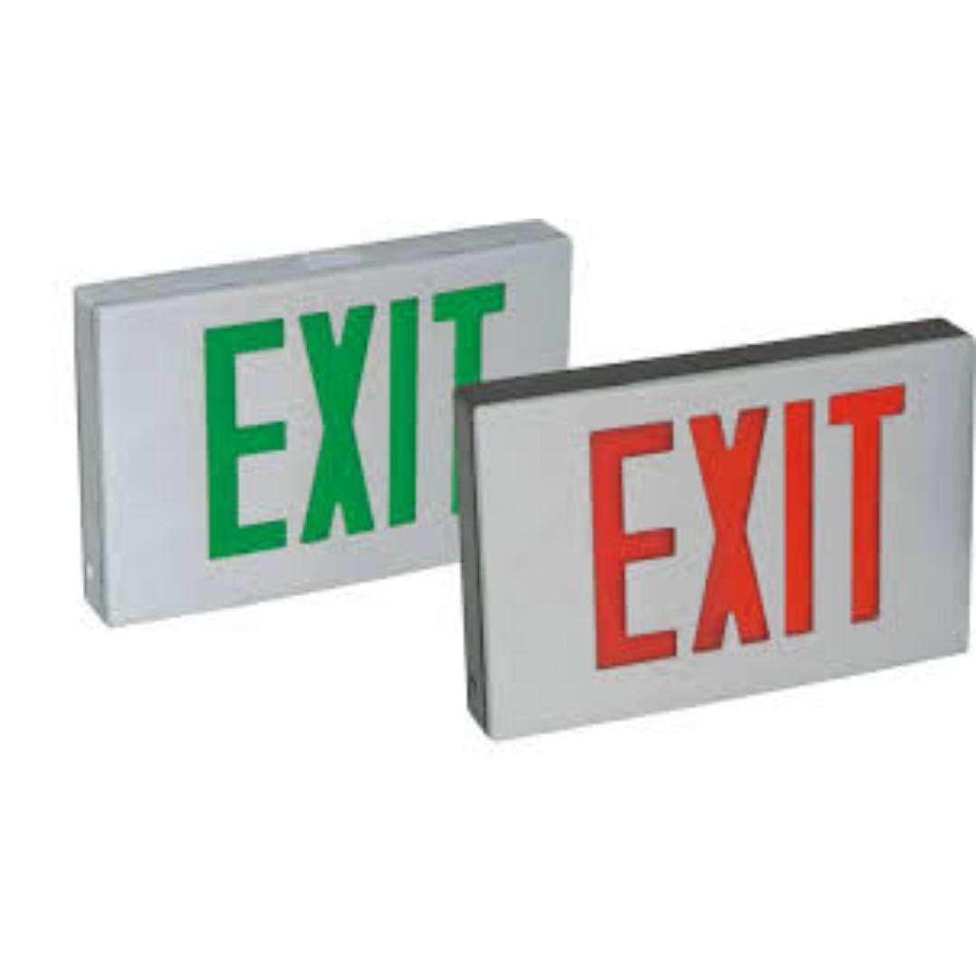 Thermoplastic Emergency Exit Sign. Exit Signage. Fire Exit Sign ...