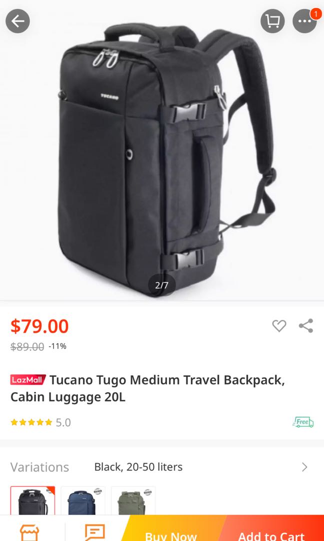Tucano tugo medium cheap travel backpack review