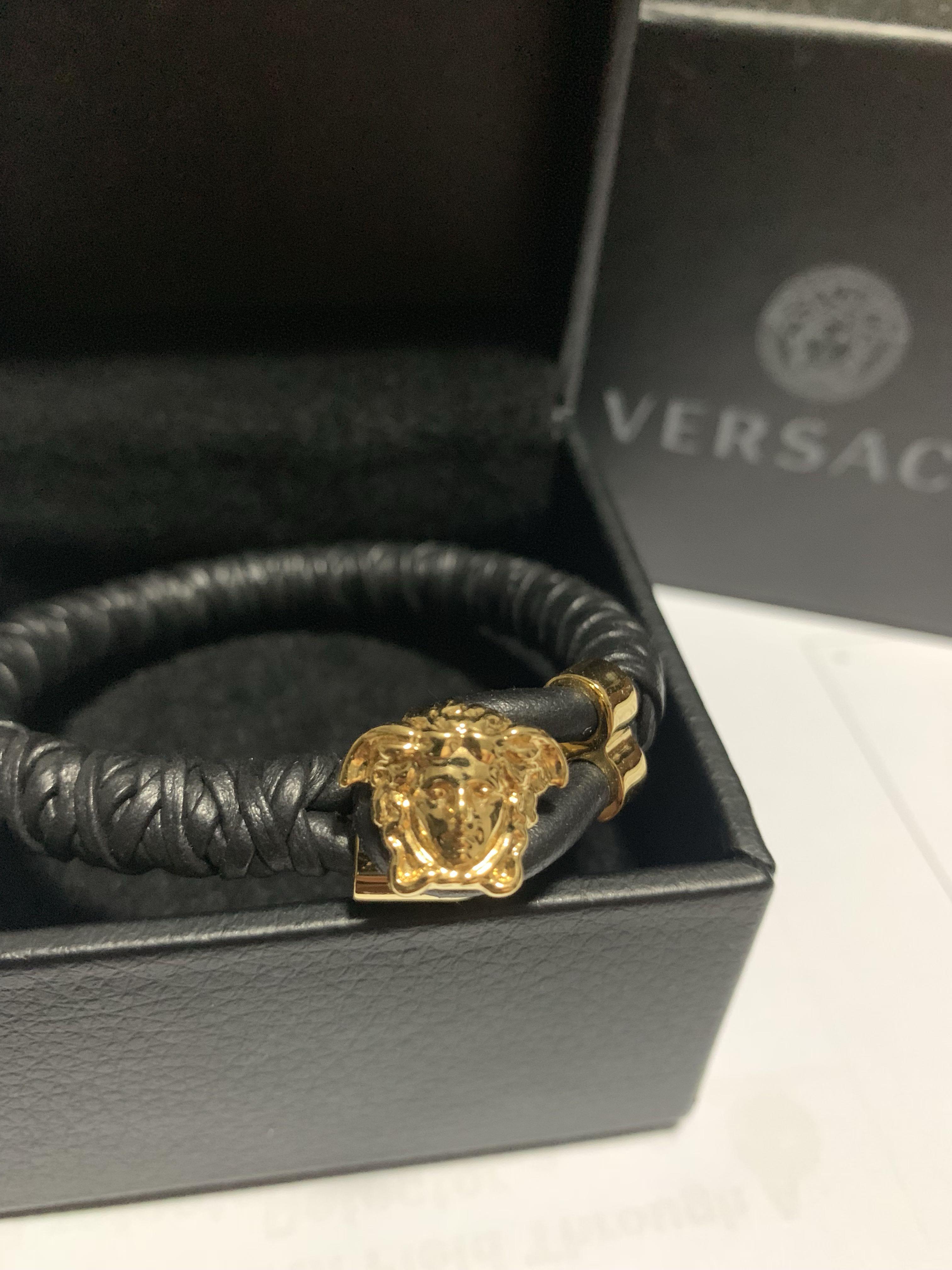 Medusa leather clearance bracelet