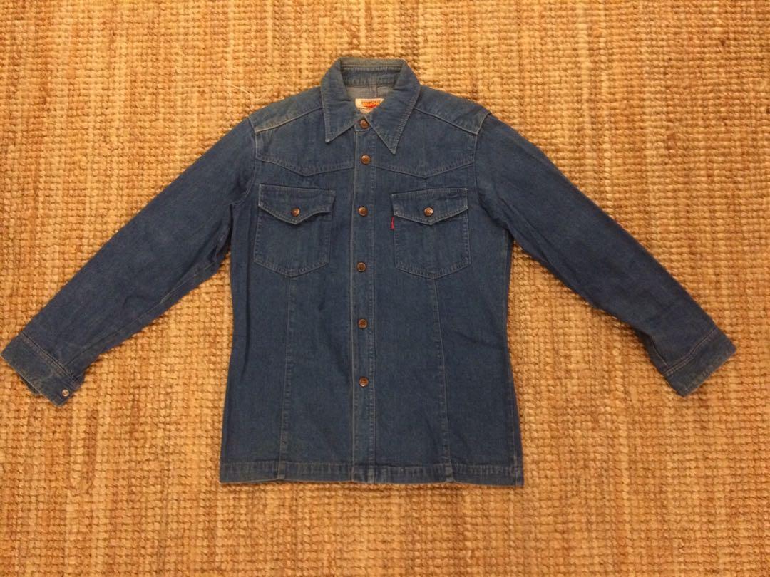 Vintage 70s Big John denim shirt jacket 