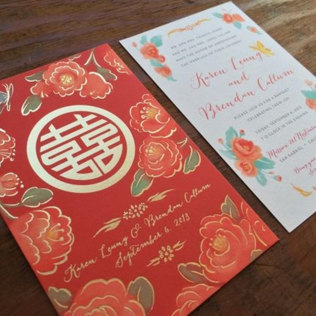 Wedding Invitation Card Print Design Supply Everything Else On Carousell
