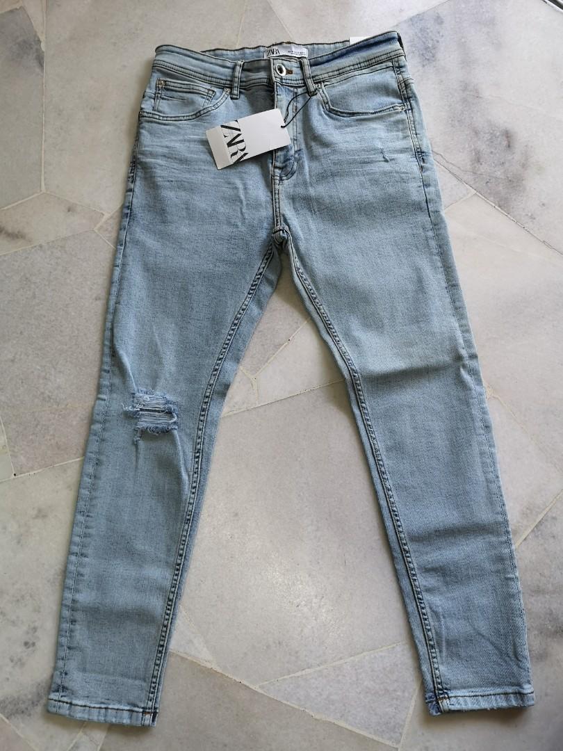 zara mens skinny cropped jeans