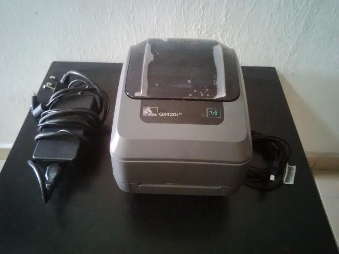 Zebra GX420t Label barcode printer, Computers & Tech, Printers