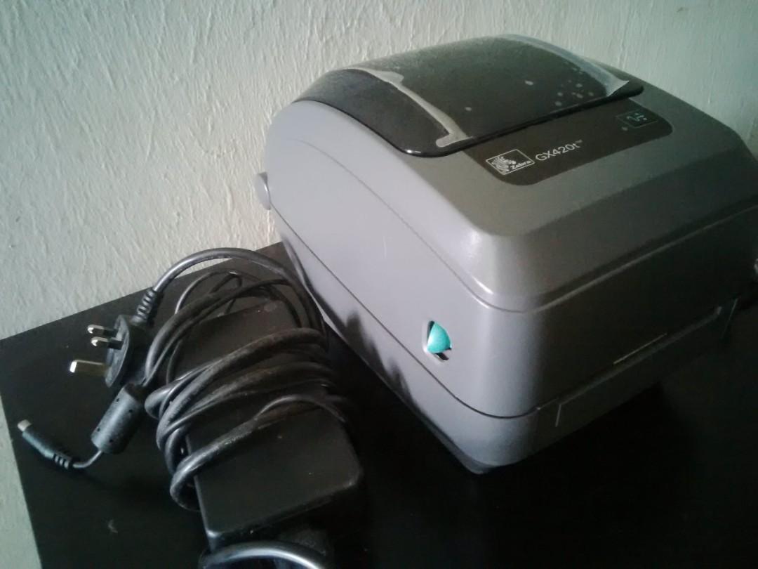 Zebra GX420t Label barcode printer, Computers & Tech, Printers