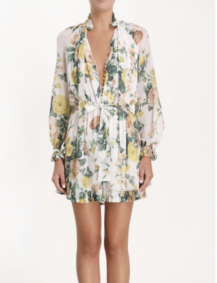 Zimmermann zippy deals necktie dress