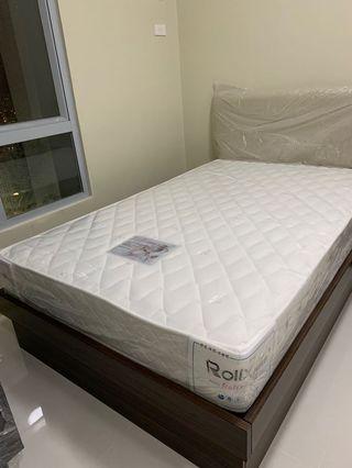 Bed frame and foam