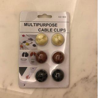 6 Multipurpose Cable Clips 6 粒電線整理夾