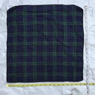 PO Polo Ralph Lauren Green Blue Checkered Handkerchief