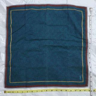 PO YSL Blue Green Handkerchief