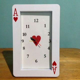 The Ace of Hearts Desk Clock