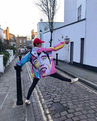 Jaket wajah Presiden Jokowi
