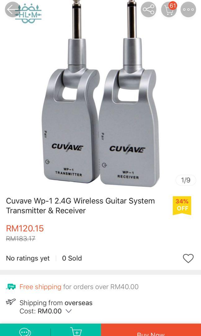 Cuvave wireless on sale guitar system