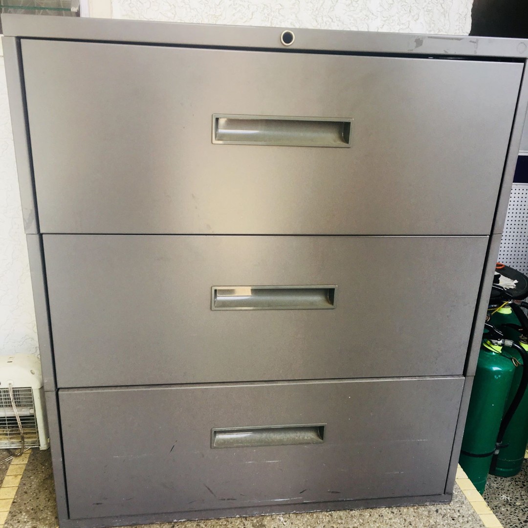 3 Layer Steel Lateral Filing Cabinet used Furniture Home