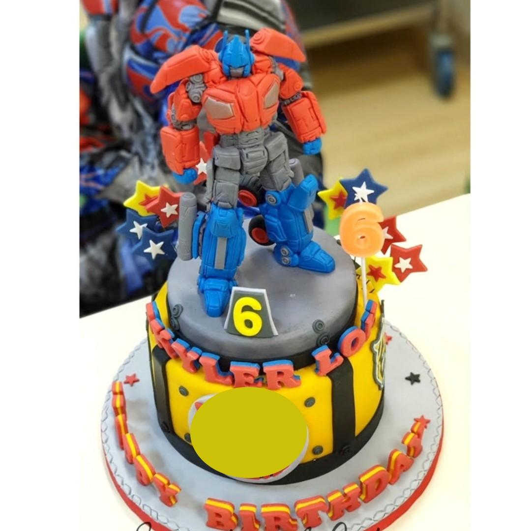 3d Transform Robot Boy Theme Customized Cake Singaporecake