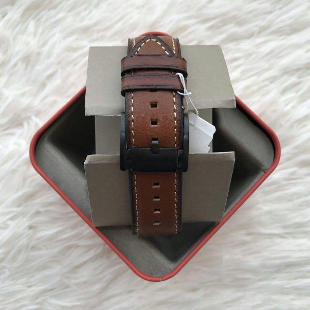 ORIGINAL FOSSIL GRANT CHRONOGRAPH LUGGAGE LEATHER Men s